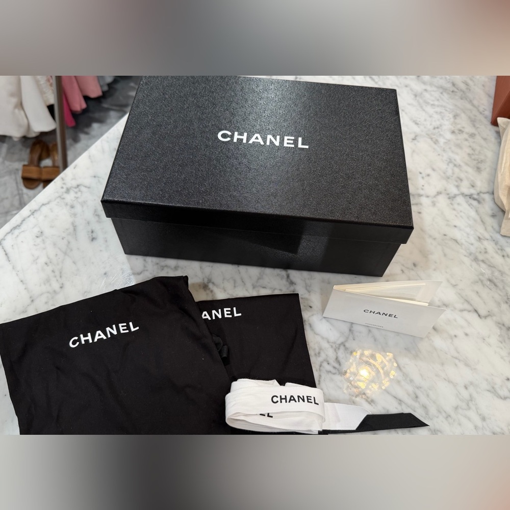 CHANEL Black Box with Branded Accessories